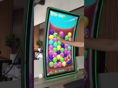 ইন্ডাস্ট্রিয়াল গ্রেড আউটডোর এলসিডি টাচস্ক্রিন মনিটর 32 ̊C টাইপ LED হ্যালো বাঁকা প্রদর্শন উচ্চ উজ্জ্বলতামি