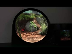 গোলাকার টাচস্ক্রিন এলসিডি এআইও প্রদর্শন