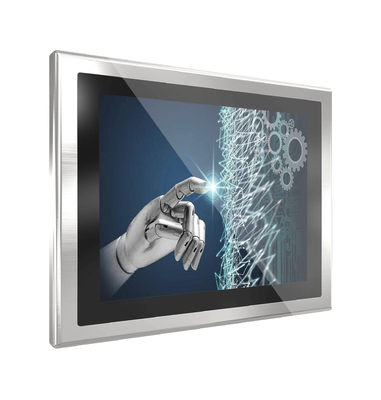 Waterproof 10.4'' IP69K Stainless Steel Chassis PCAP Touch Monitor Display with AR/AG/AF Protective Glass